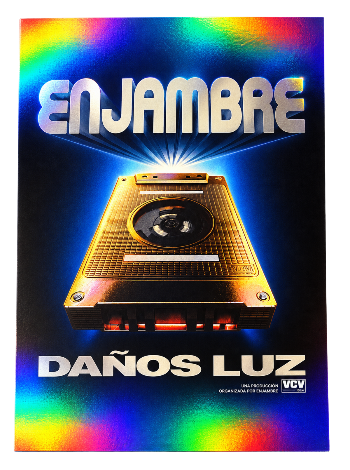 Póster oficial gira Daños Luz - Holográfico