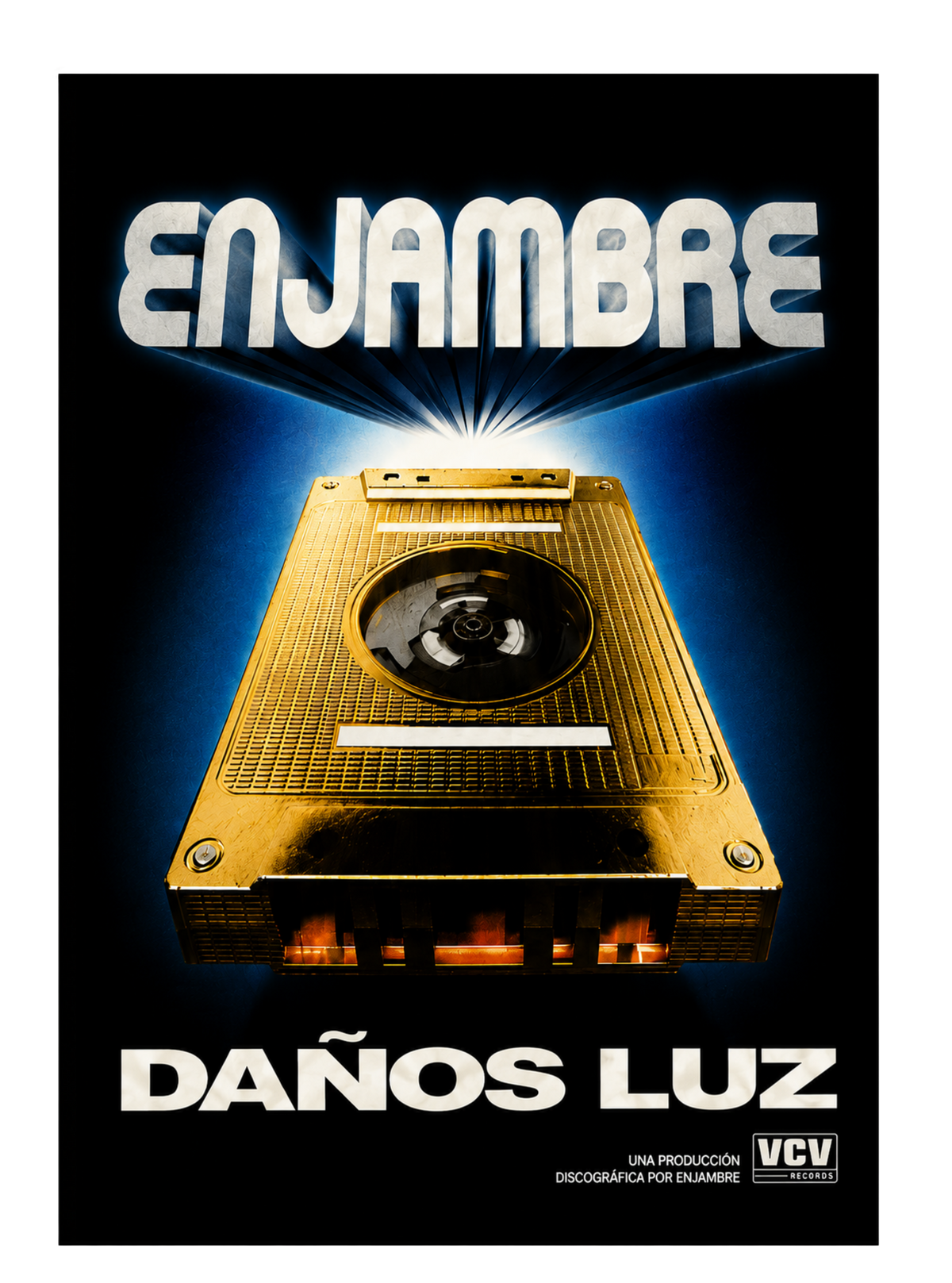 Póster oficial gira Daños Luz - Mate